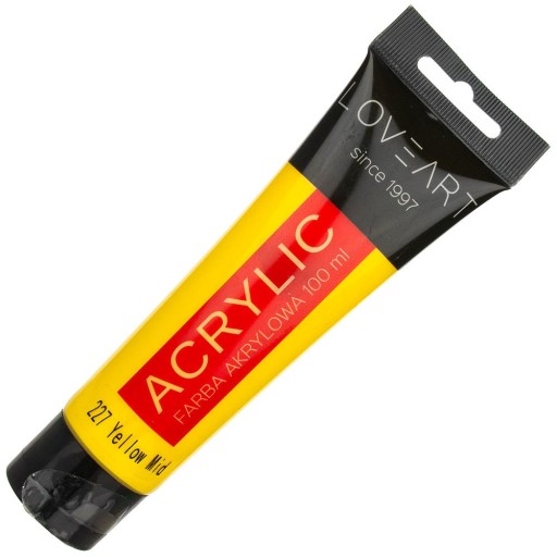 Farba akrylowa LOVEART 100 ml - żółta