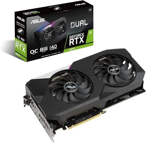 Karta graficzna ASUS DUAL NVIDIA GeForce RTX 3070 V2 OC PCIe 4.0