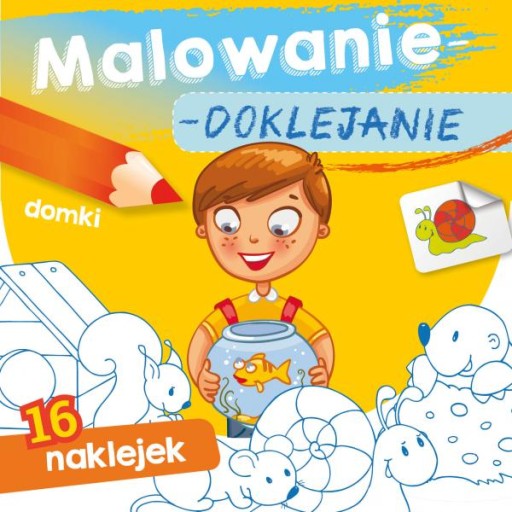 KOLOROWANKA SKRZAT Malowanie Doklejanie DOMKI - 16