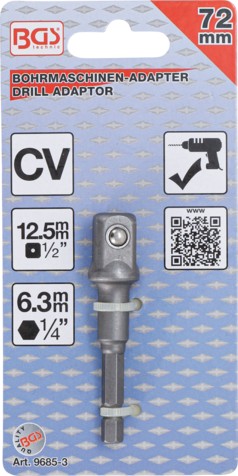 ADAPTER DO WIERTAREK I NASADEK 1/4'' X 1/2'' BGS