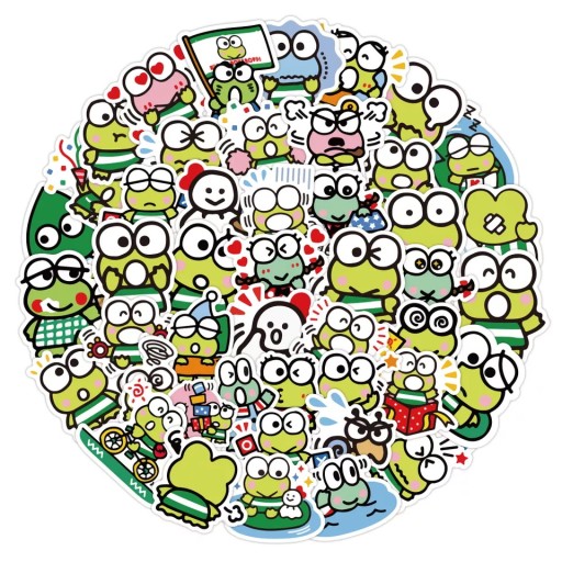 ŻABKI NAKLEJKI STICKERBOMB MIX TOP ZESTAW 50 szt
