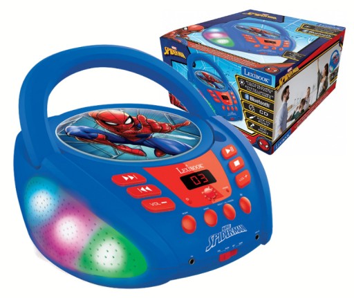 Odtwarzacz CD SPIDERMAN Boombox Bluetooth Aux