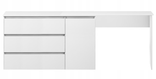 BIURKO MODUŁOWE BIAŁE 230cm GABINET POKÓJ