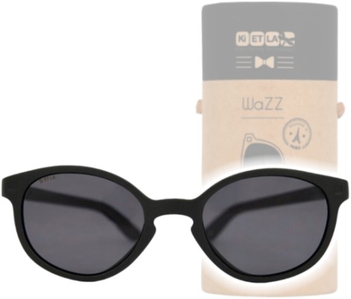 KIETLA WAZZ OKULARY PRZECIWSŁONECZNE DLA DZIECI CZARNE BLACK 2-4 LATA UV