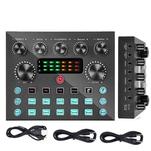 BEZPRZEWODOWA KARTA DŹWIĘKOWA BLUETOOTH AUDIO MIXER STRUMIENIOWYCH NA ŻYWO