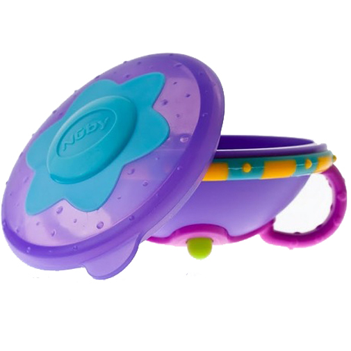 NUBY Miseczka + pokrywka i wygodne uchwyty