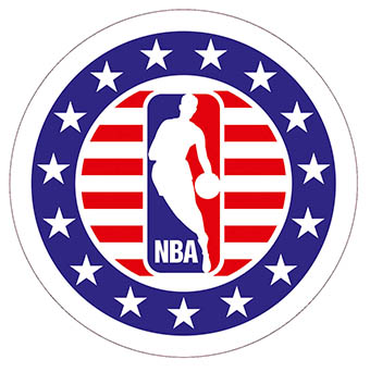 NBA _ naklejka 10cm _ DRUK KOLOR