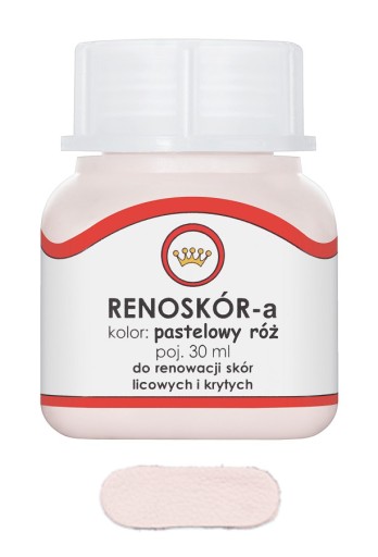 RENOSKÓR FARBA LAKIER DO SKÓRY PASTELOWY RÓŻ