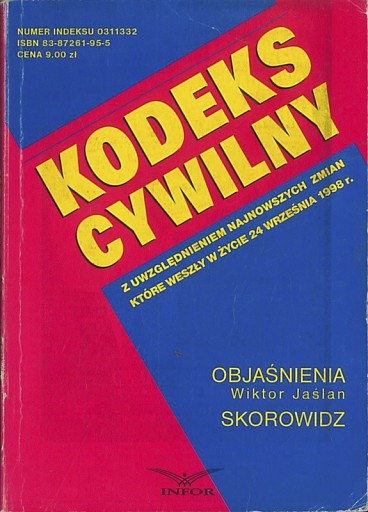 Kodeks cywilny, Wiktor Jaślan