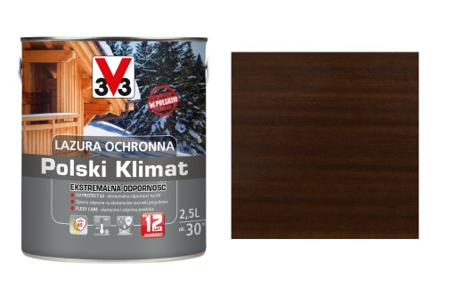 Lazura V33 Polski Klimat 12 lat Palisander 2,5L