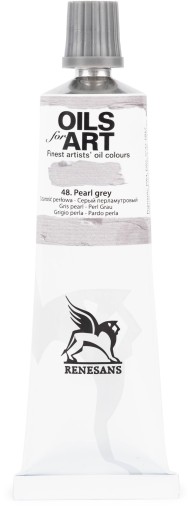 Farba olejna Oil for Art 60ml 48. Szarość perłowa