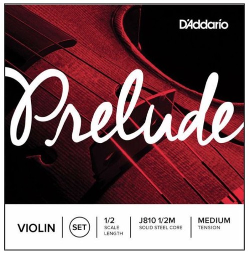 Struny do skrzypiec J810 1/2M Prelude Medium D'Addario