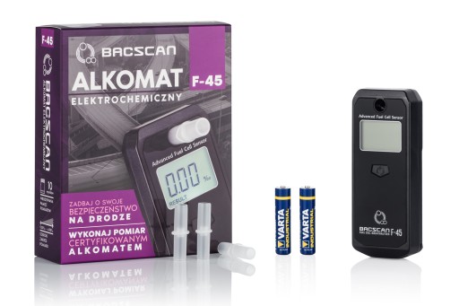 Alkomat BACscan F-45 sensor elektrochemiczny