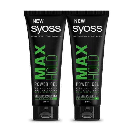 Syoss Max Hold Żel do Włosów Mocne Utrwalenie x2
