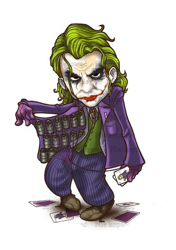 Naprasowanka Joker Naklejka na koszulki Termo Nadruki na Ubrania 1