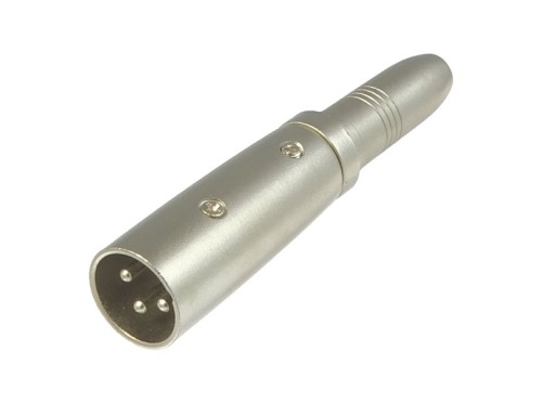 Adapter przejście wtyk XLR 3-pin / gniazdo JACK 6.3 mono