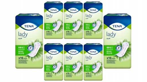 TENA Lady podpaski Slim Mini Plus 16szt x8
