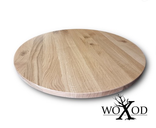 BLAT LITY DĄB LAKIER OKRĄGŁY fi 50 x4 stolik, ława
