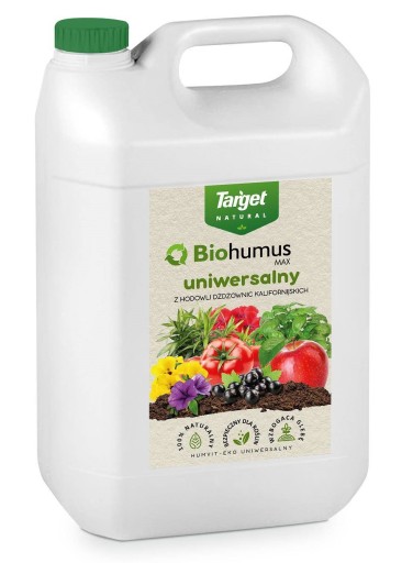 TARGET BIOHUMUS NAWÓZ UNIWERSALNY NATURALNY WARZYW OWOCÓW KWIATÓW TRAWY 5L
