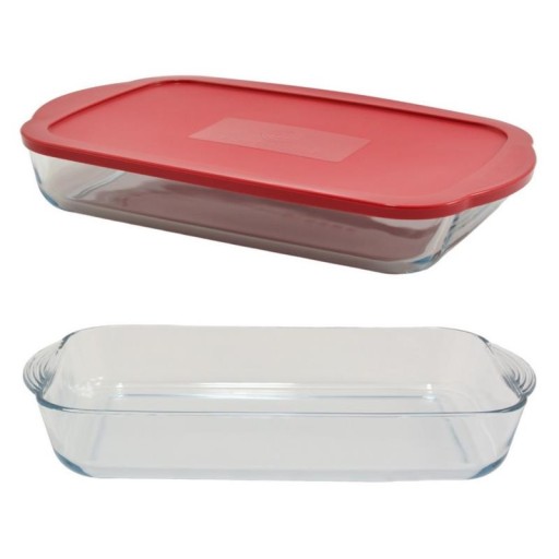 MASTERCHEF Naczynie żaroodporne prostokątne z pokrywką 40 x 25 cm 3,9 L