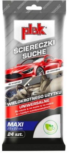 PLAK ŚCIERECZKI SUCHE UNIWERSALNE MAXI 25X22CM
