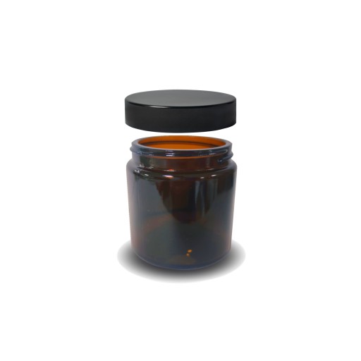 Słoik, pojemnik szklany brązowy 30 ml PREMIUM