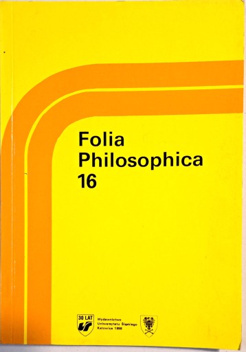 FOLIA PHILOSOPHICA 16