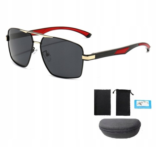 OKULARY PRZECIWSŁONECZNE AVIATOR POLARYZACJA UV400