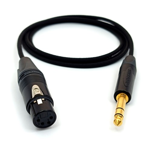 PRZEDŁUŻACZ / ADAPTER XLR 4 żeński - JACK 6,3mm oplot CANARE L-4E5C 4m