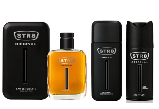 STR8 ORIGINAL ZESTAW 3cz EDT100ml + DNS75ml + SPRAY150ml