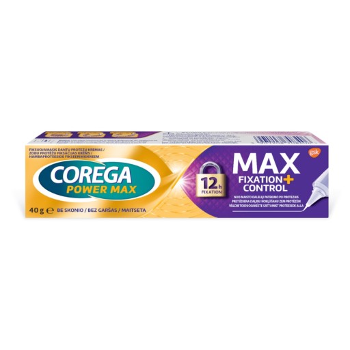 Corega Power Max Mocowanie + Osłona krem mocujący do protez zębowych P1