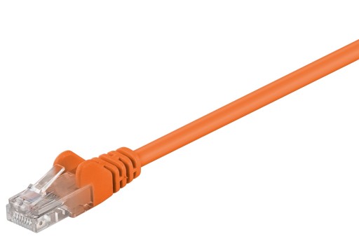Kabel LAN Patchcord CAT 5E U/UTP pomarańcz 0,25m