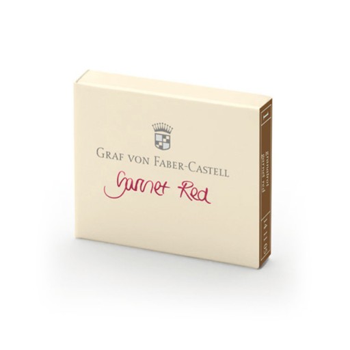 Naboje Graf Von Faber-Castell - Garnet Red, 6 szt.