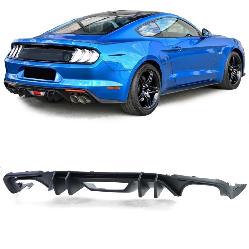 DYFUZOR SPOILER FORD MUSTANG 2.3 3.7 17-22 BLACK