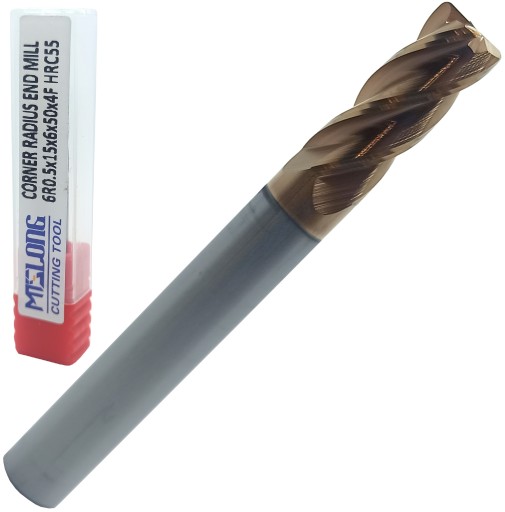 FREZ TORUSOWY VHM fi 6 R0,5 55HRC MTS PROMIENIOWY