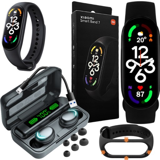 SMARTWATCH XIAOMI MIBAND 7 OPASKA GRATIS SŁUCHAWKI