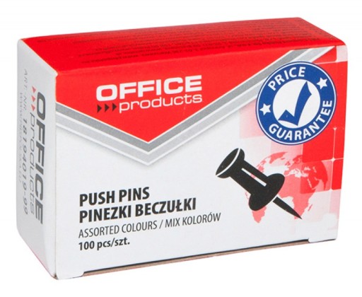 Pinezki beczułki 100szt mix do tablic korkowych
