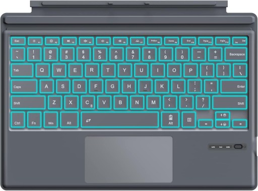MoKo Klawiatura Touchpad Microsoft Surface Pro Plus 7/6/5/4/3 Podświetlenie