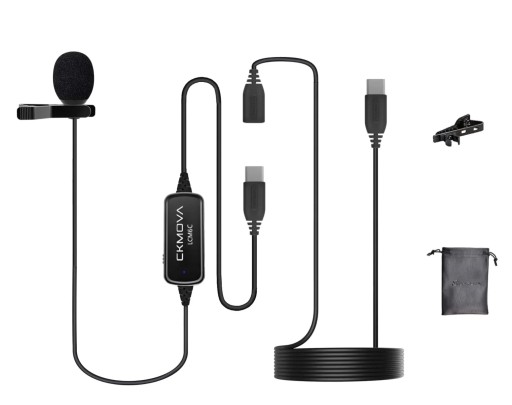 Mikrofon krawatowy USB C do telefonu notebooka