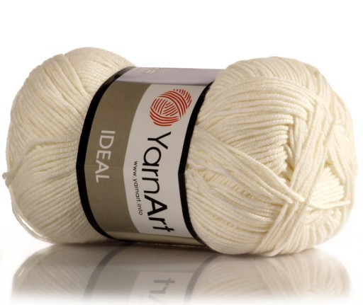 WŁÓCZKA YARNART IDEAL NR 222 ECRU