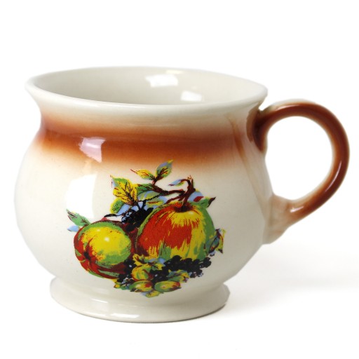 Kubek ceramiczny 0,35 l zdobiony motywem owoców