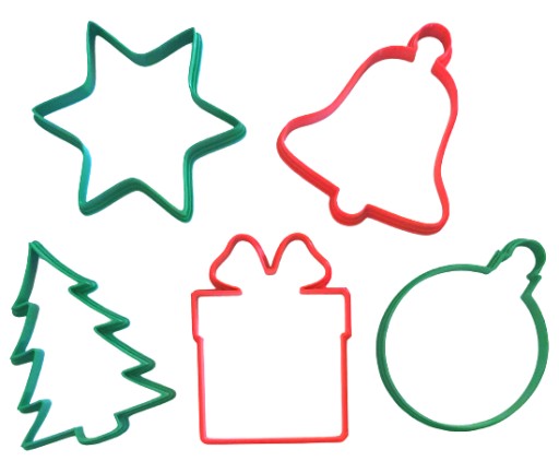 5 x FOREMKA WYKRAWACZ DO CIASTEK ŚWIĘTA DUŻA XL