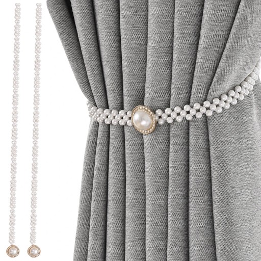 Zasłona Pearl Holdback Boho Home Decor Liny