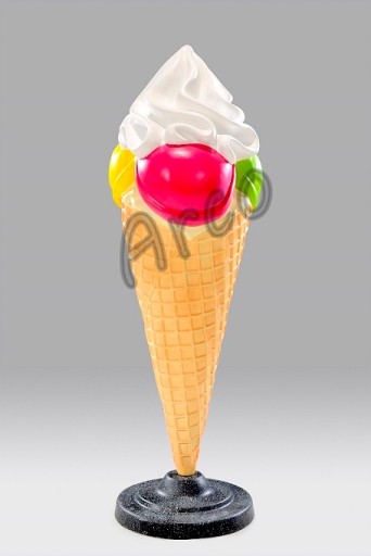 Lód 3D Reklama lód Kulki gałki ze śmietanką 130 cm