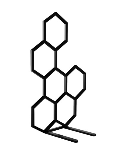 PODPÓRKA DO KSIĄŻEK STOJAK KSIĄŻKI MIÓD HEX 20cm