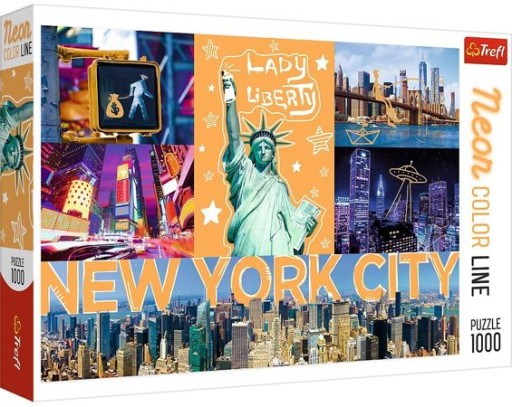 PUZZLE 1000 NEON COLOR LINE NEONOWE MIASTO