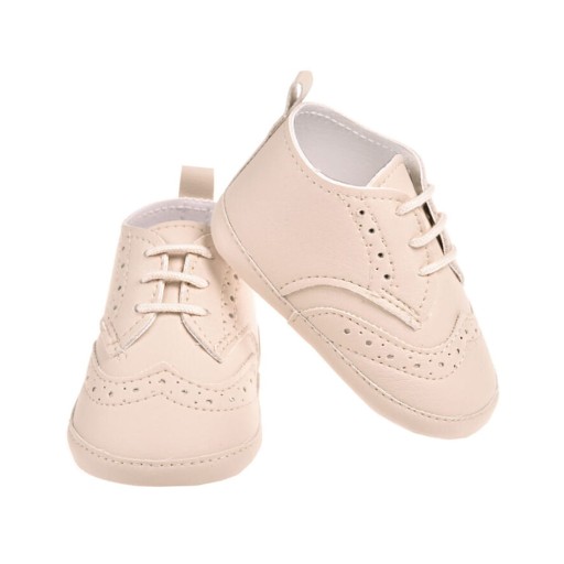 Buciki Chłopięce Michael Jasne Beżowe ze Skóry Kod 6031/3a - 13 cm