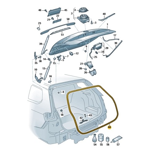 *USZCZELKA KLAPY BAGAŻNIKA VW PASSAT OE: 3G9827705C