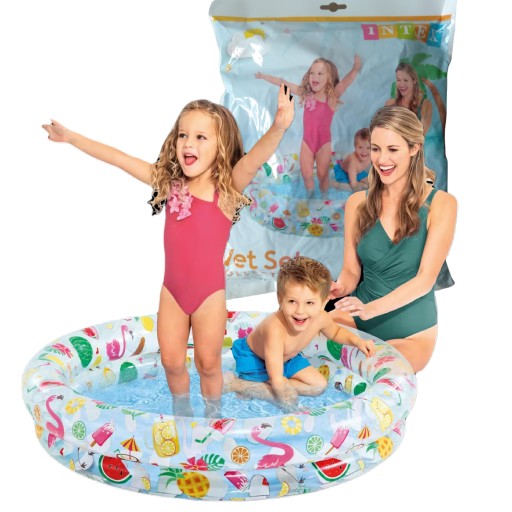 BASEN DMUCHANY DLA DZIECI OKRĄGŁY Intex Ø 122 cm