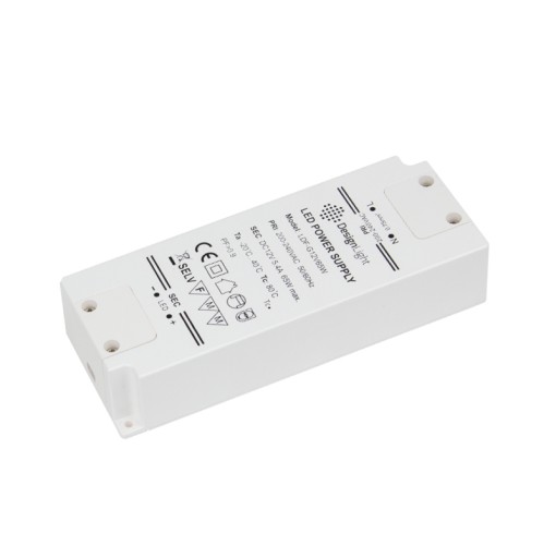 ZASILACZ DO LED 12V DC 65W BIAŁY STANDARD PLUS